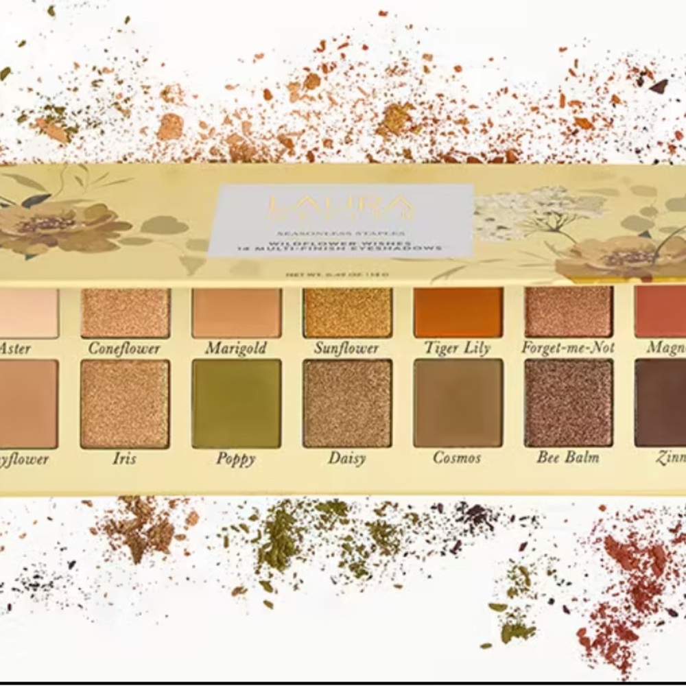 Aura Gold and Brown Eyeshadow Palette with Rich Earthy Tones